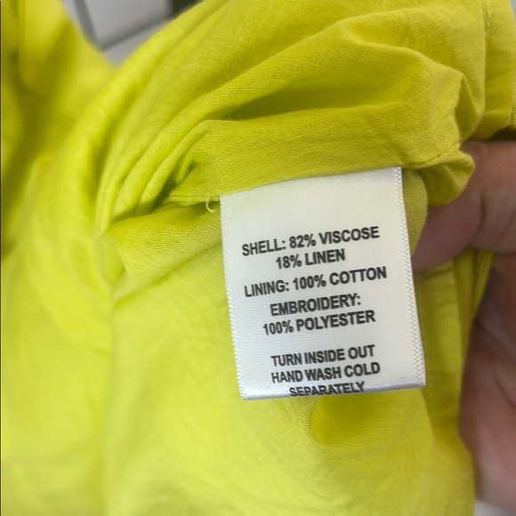 Vibrant Lime and Teal Floral Midi Dress - Picture 4 of 7